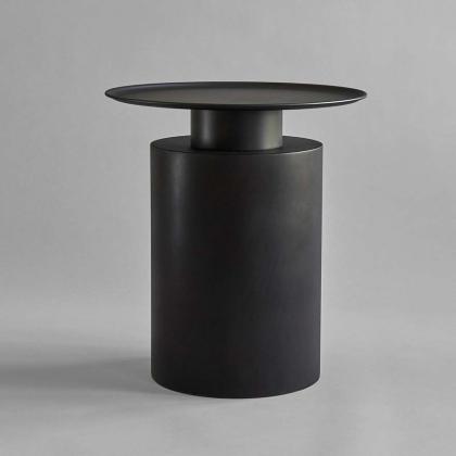 Pillar, Table, Tall, Burned Black