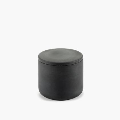 Cose, Box with Lid Round, Dark Grey, Small