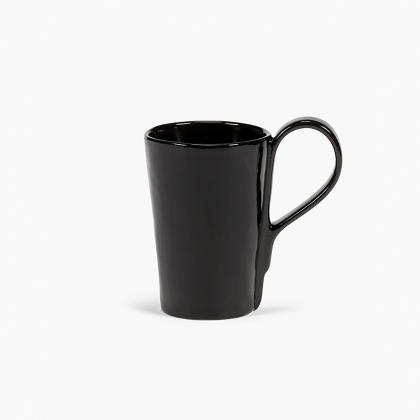 La Mere Dinnerware, Mug, Ebony, Dark Brown