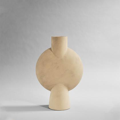 Sphere Vase Bubl, Hexa, Sand