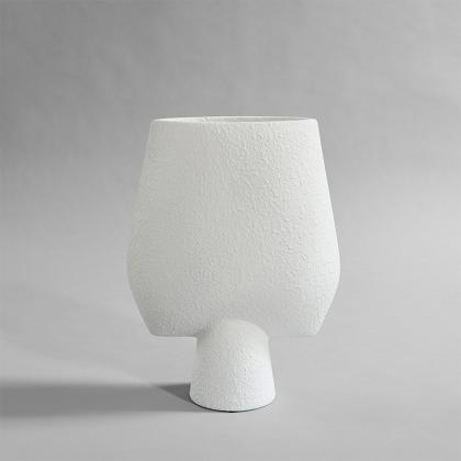 Sphere Vase Square, Big, Bubble White