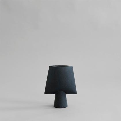 Sphere, Square Vase, Mini, Black