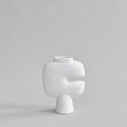 Tribal Vase, Medio, Bone White