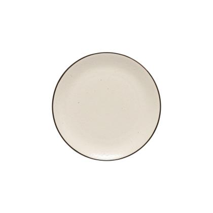 Augusta, Salad/Dessert plate, Natural-Black