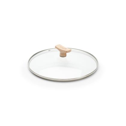 Glass Lid with Beechwood Knob, DIA24 cm