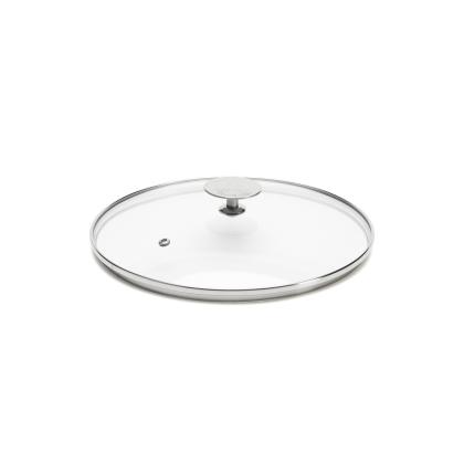 Glass Lid with Stainless Steel Knob, DIA24 cm 