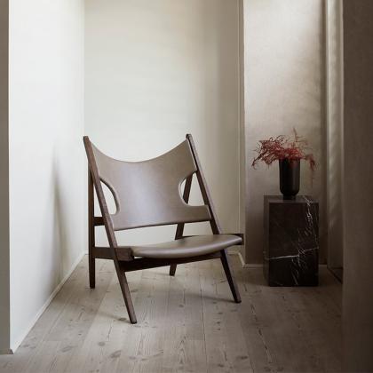 Knitting, Lounge Chair, Dark Stained Oak-Dakar