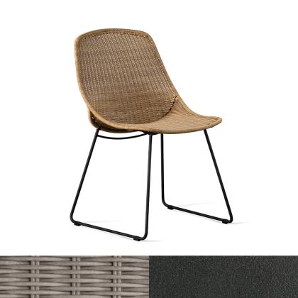 Anna, Outdoor Dining Chair, Pebble