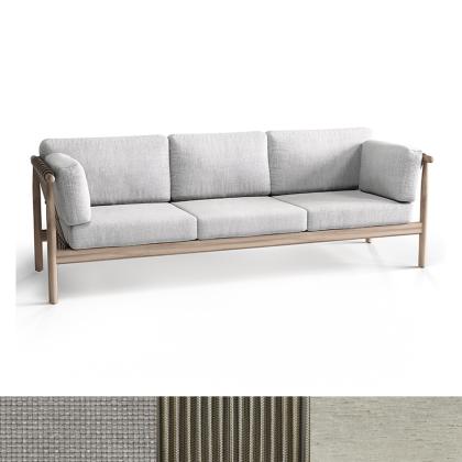 Leo, 3-Seater Outdoor Sofa, Grey