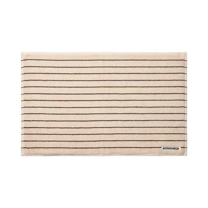 Naram Bath Mat, Creme & Ink