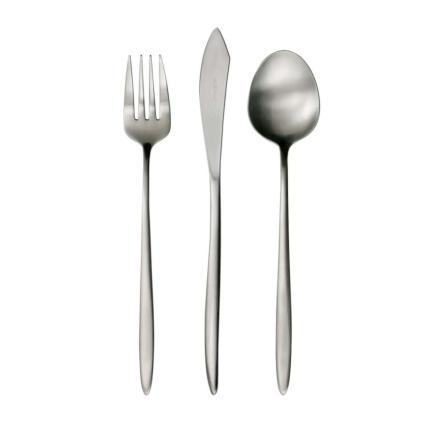 Grace, Cutlery Set of 24pcs, Mat Silver 