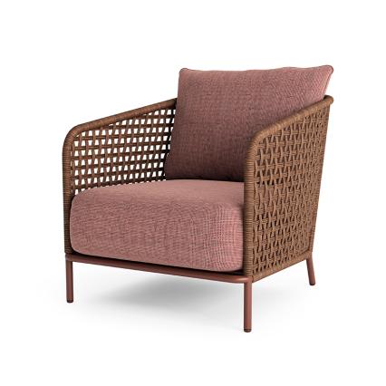 Liana, Outdoor Lounge Chair, Melange Brique