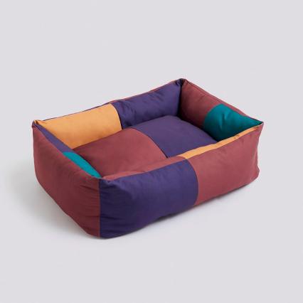 Hay Dogs, Pet Bed, Large, Burgundy-Green