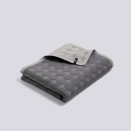 Mega Dot Organic, Quilt, Dark Grey, 260 x 260