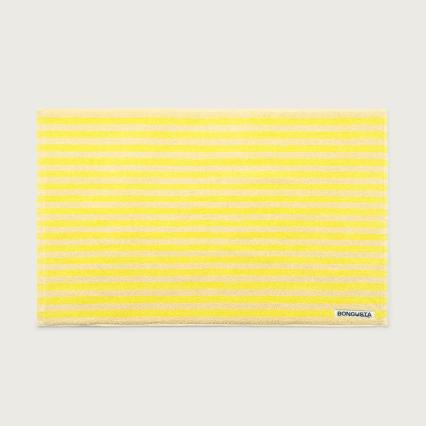 Naram, Bath Mat, Pristine & Neon Yellow, 50 x 80 cm