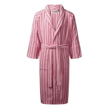 Naram, Bathrobe, Baby Pink & Ski Patrol Red, S/M