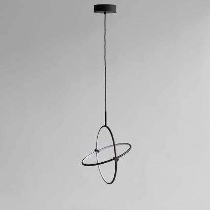 Maru, Pendant Lamp, Big, Burned Black, DIA40