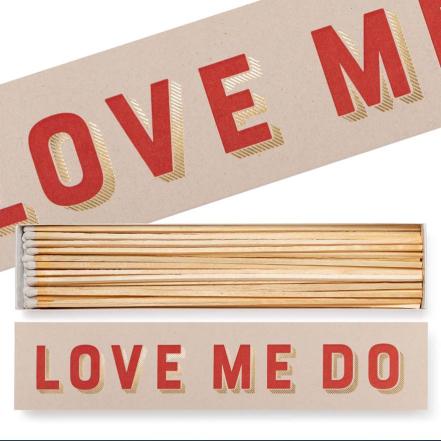 Love Me Do, Rectangular Match Box, 45 Pcs