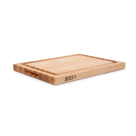 Pro Chef, Hard Maple cutting board with juice groove and recessed grip, Large