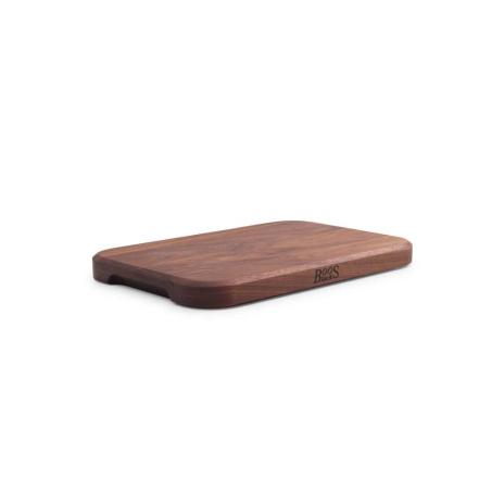 Chop-N-Serve, Black Walnut chopping board with recessed grip, Small