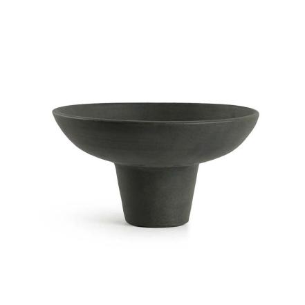 Raised Bowl, Round, Black, S