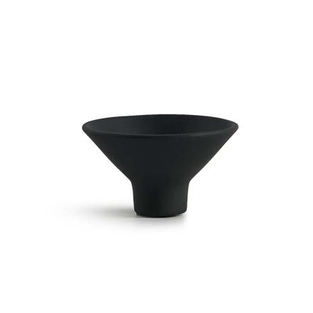 Raised Bowl, Cone, Black, S