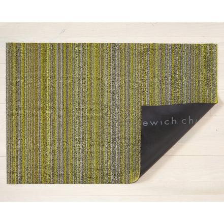 Skinny Stripe Shag Doormat, Citron, 46 x 71 cm