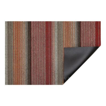 Pop Stripe Shag Doormat, Paprika, 46 x 71 cm