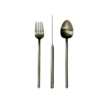 Stick, Cutlery Set of 24pcs, Mat Nickel 