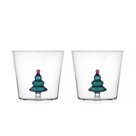 White Bear and Wish Tree, Tumbler, Petrolblue, Set of 2