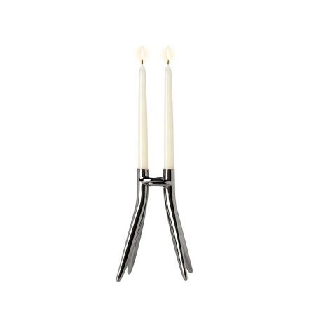 Abbracciaio, Candle Holder, Gun Barrel Grey