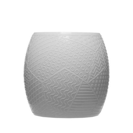 Roy, Outdoor Stool, White