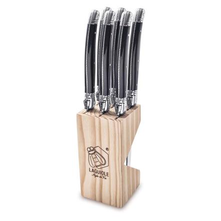 Premium Line, Steak Knives Black, Set of 6pcs