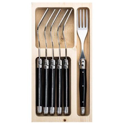 Premium Line, Forks, Black, Set of 6pcs