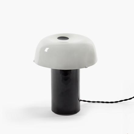 Terres de Reves, Table Lamp, Celine No2, Black/White