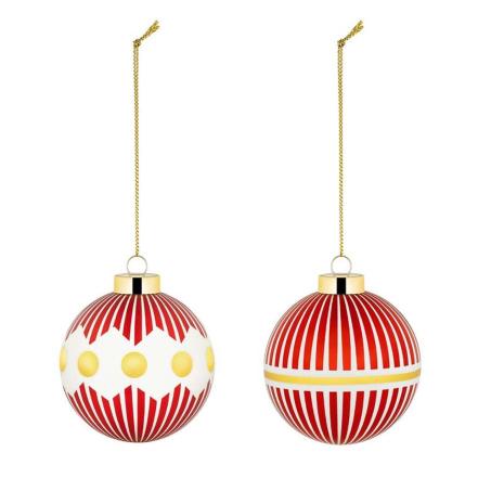 Delight, Christmas Baubles 01, Set of 2