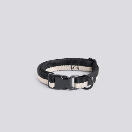 Hay Dogs, Pet Collar, S/M, Black-White