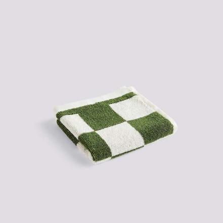 Check Organic, Wash Cloth, Matcha, 30 X 30