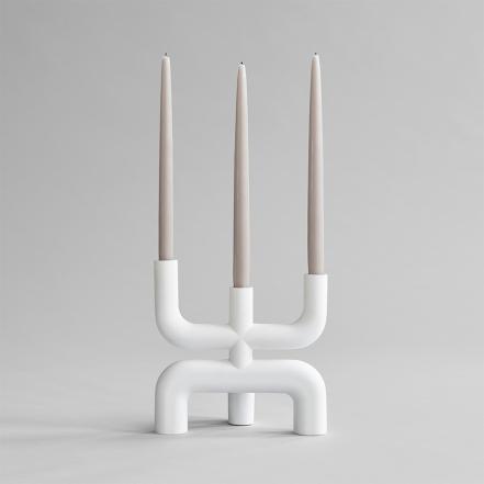 Cobra Candle Holder, Bone White