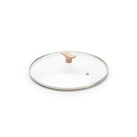 Glass Lid with Beechwood Knob, DIA28 cm