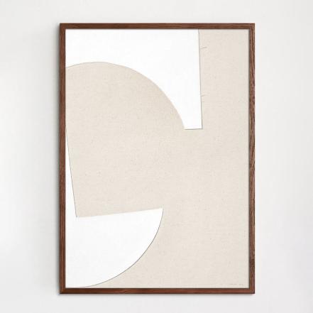 Object Blanc No. 25, Dark Oak Frame, 50 x 70