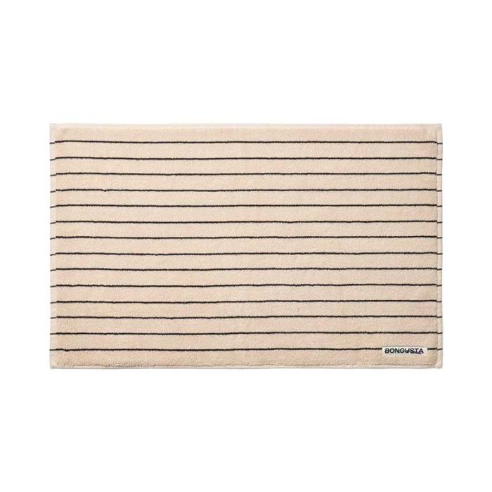 Naram Bath Mat, Creme & Ink