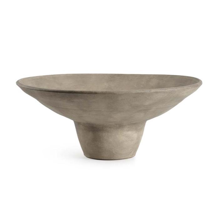 Raised Bowl, Round, Beige, L