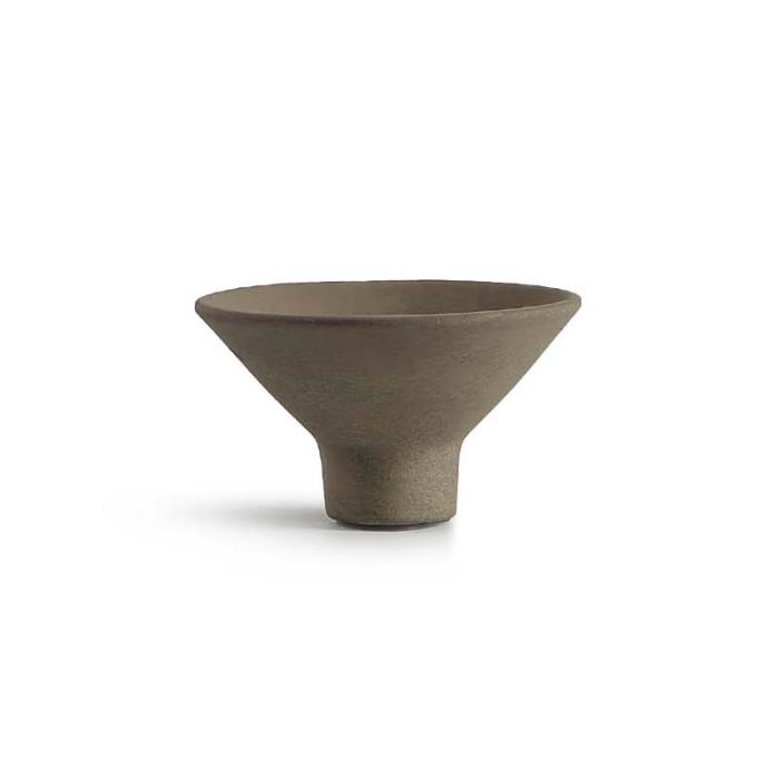 Raised Bowl, Cone, Beige, S