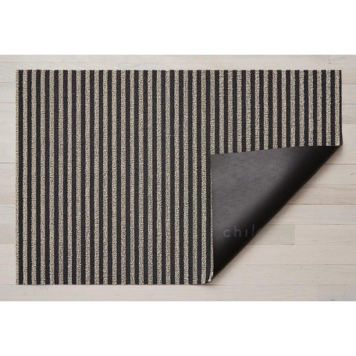 Breton Stripe Shag Doormat, Gravel, 46 x 71 cm