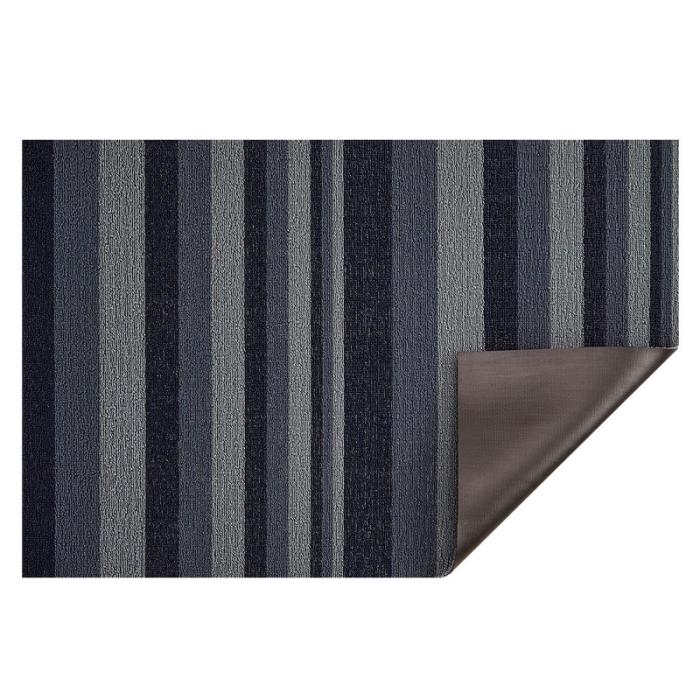 Bounce, Stripe Shag Doormat, Storm, 46 x 71 cm