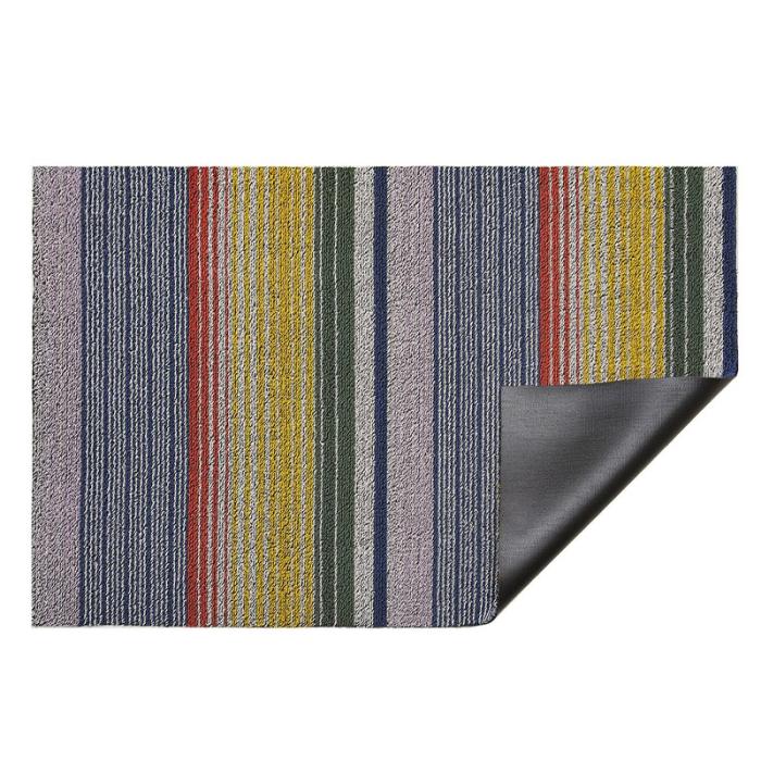 Pop Stripe Shag Doormat, Multi, 46 x 71 cm