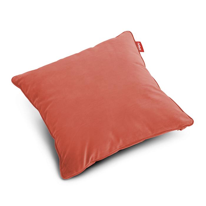 Square pillow Velvet, (recycled) Rhubarb