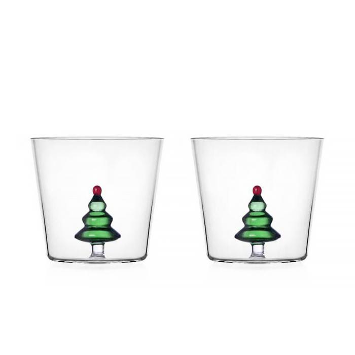 White Bear and Wish Tree, Tumbler, Green, Set of 2