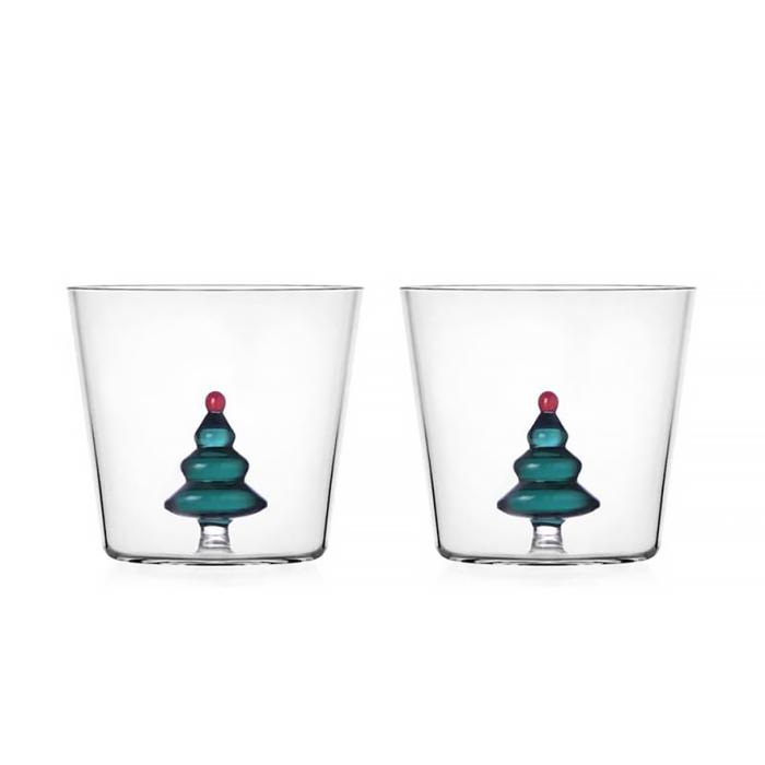 White Bear and Wish Tree, Tumbler, Petrolblue, Set of 2